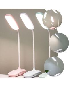 Abajur (909311 C-clips/900426 S-Clips) de mesa c/clip USB