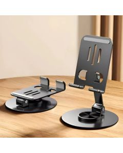 Aluminum Desktop Stand with 360o Adjustable Rotating Base for Smartphones and Tablets  Cell Phone Tablet Aluminum