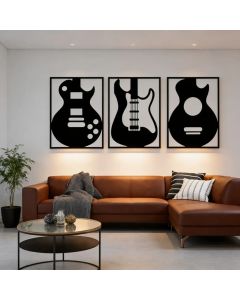 Quadro Decorativo Instrumentos | em MDF 3MM - acompanha dupla face