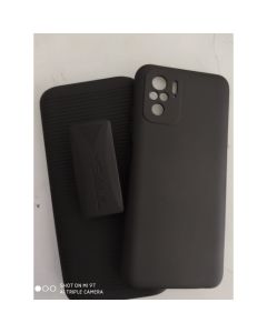Capa Capinha + Suporte poco M5 Cinto Cintura Belt Flip Anti-impacto Xiaomi Poco M5s Silicone reforçada Adaptação