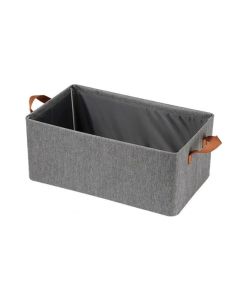 Caixa Organizador Multifuncional Gaveta Guarda Roupa Armário Decorativo C/ Alça Tecido Retangular Closet Lavável Cesto