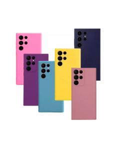 Capa Capinha Compatível Galaxy S22 Ultra Silicone Aveludado+PELICULA 3D