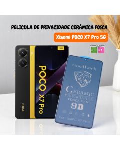 Película de Privacidade Cerâmica Fosca Poco X7 Pro