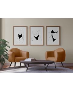 Quadro Decorativo Abstrato mulheres linhas , decoração casa Quadro Decorativo linhas Minimalistas tamanho grande Decoração para sala casa cozinha quarto Quadro decorativo Mulheres abstrata Moderno Decoração Corpo Retro arte #46