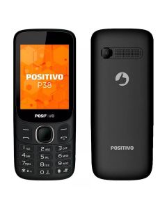 Celular Positivo P38 3G Dual SIM Tela 2.8” Câmera VGA Bluetooth Rádio FM Preto