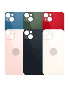 Tampa Traseira Vidro Para iPhone 13 Com Furo Maior