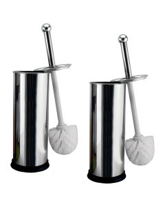 Kit Escova Sanitária Inox Suporte Higiênico Resistente
