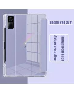 Para Redmi Pad SE 11 2023 Capa De Silicone Transparente Macia 10.61 5 Pro 6 11 " Com Ranhura Lápis