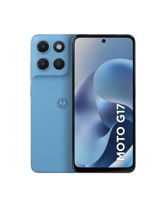 Smartphone Motorola Moto G17 4G 4GB 128GB Tela 6,7 FHD+ Câmera 50MP  NFC 5200mAh Azul