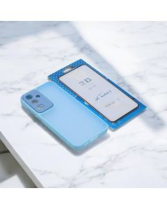 Capa Anti-Impacto Fosca Proteção na Câmera para Galaxy S24 FE com Película de Vidro 3D