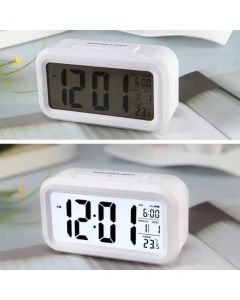 Relógio LCD Controle De luz Óptica De Mesa Digital Com Sensor De Temperatura Inteligente Utilmix