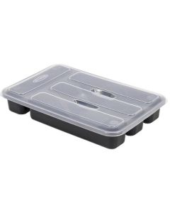 1 Porta Talheres Gaveta Paris Com Tampa 4 Compartimento - Nitron DIM.:21 x 32,5 x 5 cm