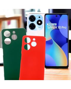 Capa De Silicone Interior Aveludada Spark 10 Pro