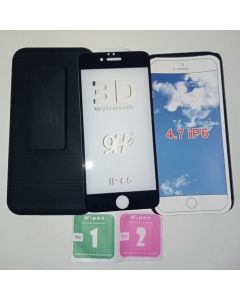 Capinha Capa iPhone 6/6s 4.7 + Suporte Cintura Belt não da no Plus+pelicula de vidro  3d