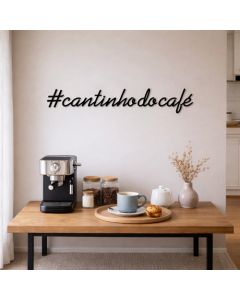 Placa Cantinho do café para decoração | em MDF 3MM - acompanha dupla face