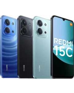 Smartphone Xiaomi Redmi 15C 4G 128GB 4GB RAM + 4GB Memoria Virtual 50MP 8MP Preto Verde Azul