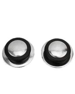 Oferta Conjunto 2pcs Pegador Pomel De Tampa Panela Aço Inox Baquelite Puxador Clink/ Diâmetro:5,8cm
