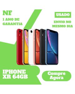 Usado: iPhone XR • 64GB/128GB • Original - 1 Ano De Garantia
