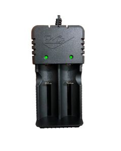 Carregador Duplo Ou Quadruplo Bateria 18650 26650 13340 3.7v/4.2v Lanterna Tatica