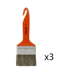Kit 3 Trincha Para Pintura 695 3 Polegadas Latex Acrílica