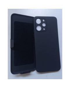 Capa Suporte de Cintura para Xiaomi Redmi 12 4g com capa camurça+pelicula 3d