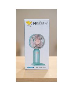 Ventilador de mão mini com base poderoso recarregavel