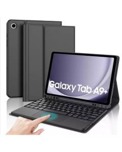 capa de suporte para Samsung Tab S6 lite/A9 plus com teclado magnético removível Bluetooth ABNT2.+PELICULA DO TABLET