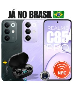 Celular Smartphone Realme C85 Pro 256GB + 8GB Ram com NFC Dual SIM Tela 6.8" + Fone de Cortesia