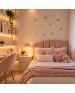 Estrela 10 Espelho Decorativo Acrílico Dourado 8cm