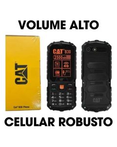 Celular Cat B30 4g Celular para Idoso Tecla Grande Volume Alto A Prova Dagua e Poeira Celular Caterpillar
