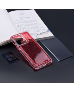Capa 2EM1 Anti-Impacto Colorida para Moto Edge 40 Neo com Película de Tela Curvada Vidro 3D e Película da Câmera