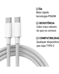 Cabo USB-C 60W