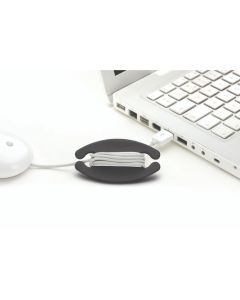 Organizador de Cabos médio Preto - Bobino