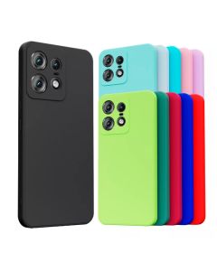 Capa Compatível Com Motorola Edge 50 Pro Silicone Aveludada