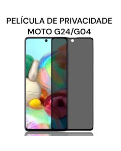 Película de Privacidade De Vidro Moto G24/G04