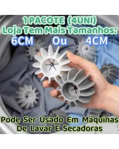 Esferas Bola De Lavar Roupa 4Uns Silicone 4cmOu 6cm De Lavanderia Para De Lavar Reutilizável