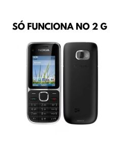 CELULAR DESBLOQUEADO NOKIA C201 2G - NÃO POSSUI 3G - NOVO