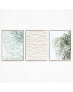 Quadro Decorativo Folhas Tropical Botânico minimalista, decorativo