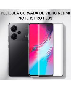 Película Curvada de Vidro 3D Para Redmi Note 13 Pro Plus