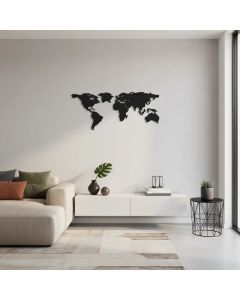 Quadro decorativo Mapa mundi vazado 1,45M
