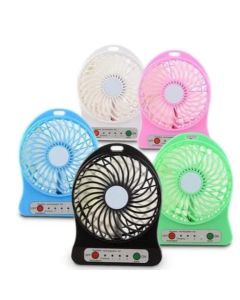 Mini Ventilador Portátil Usb Recarregável 3 Velocidades - Ideal para Viagens e Escritório