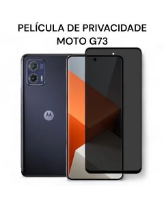 Película de Privacidade de Vidro 3D Para Moto G73