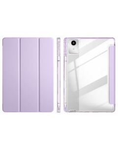 Para Lenovo Tab M11 TB330FU TB331FC Caso Com Suporte De Caneta Dobrável Acrílico Claro Capa Dura XiaoxinPad 2024 2025 TB