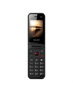 Celular Simples Para Idosos Multilaser Flip Vita 4g Teclas Grandes Som Alto Preto