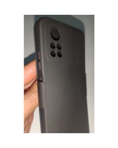 Capa Capinha + Suporte poco m4 Pro Cinto Cintura Belt Flip Anti-impacto Xiaomi Silicone Transparente ou Preta Adaptação