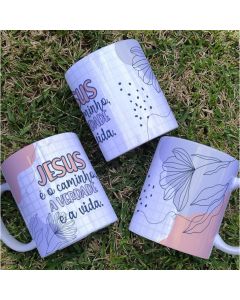 Canecas de ceramicas personalizadas com lindas frases Biblicas para presentear quem vc ama