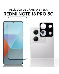 Película de Câmera e Película de Tela Redmi Note 13 Pro 5G